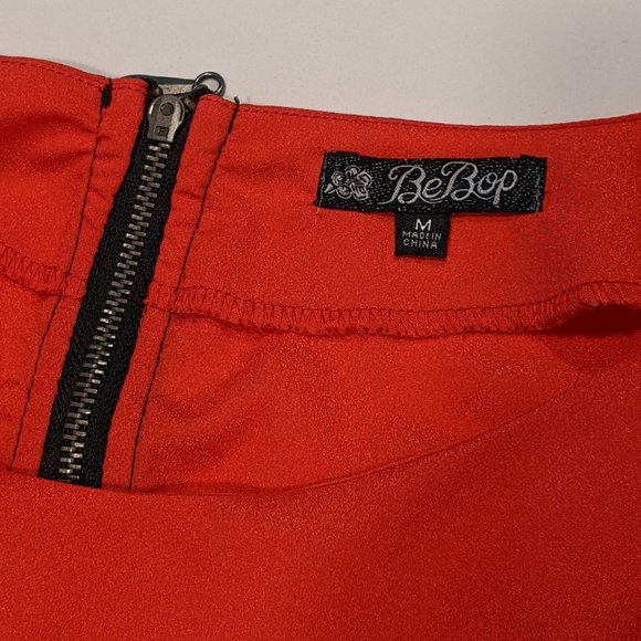 BeBop Coral Black Gray Color Block Party Dress Size Medium - Picture 3 of 11